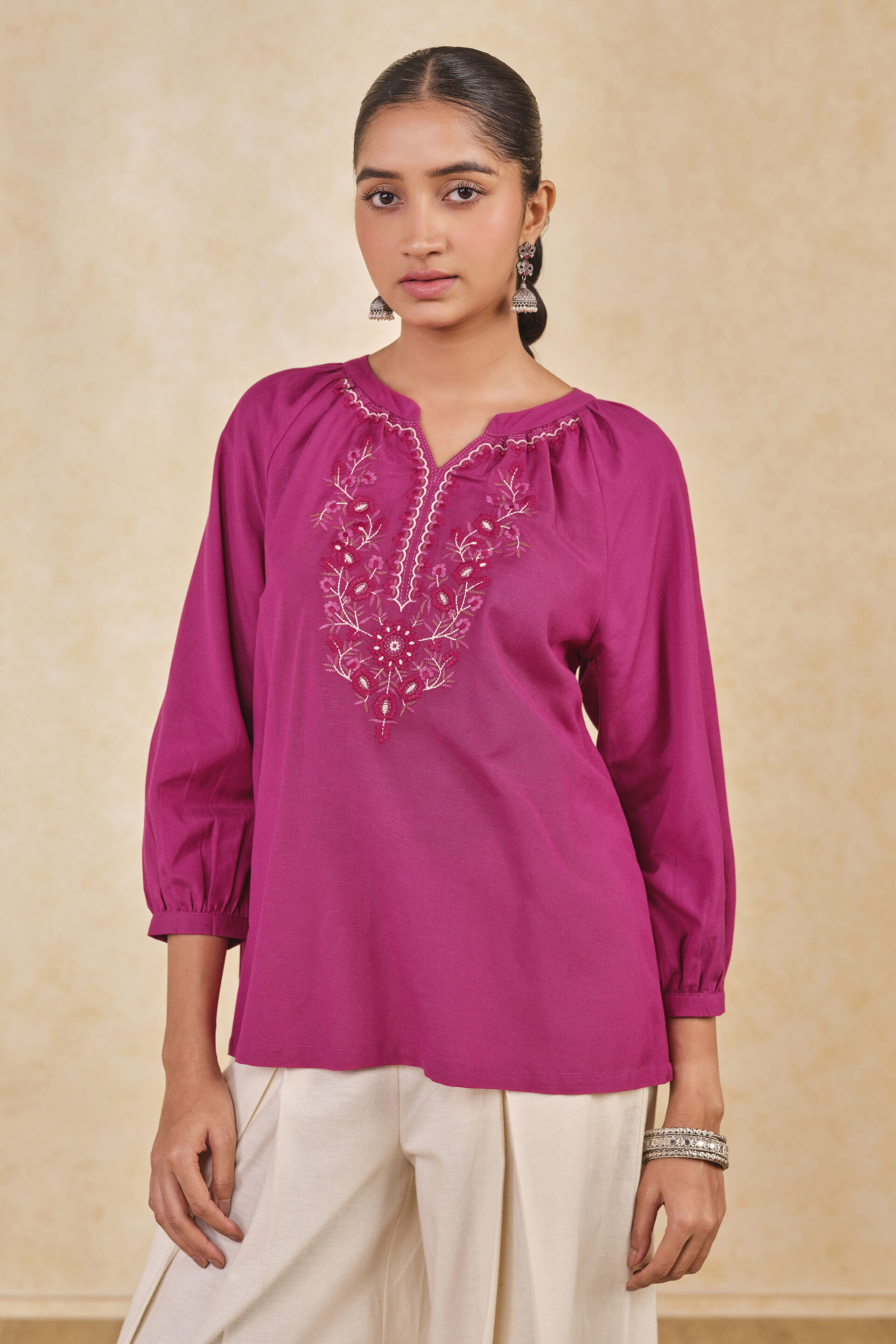The Gulabi Top, Wine, image 2